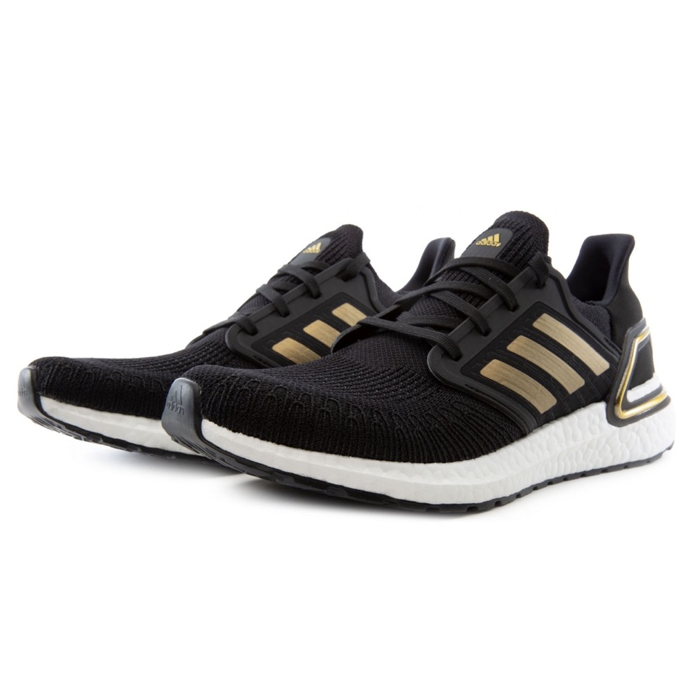 Adidas Black and Gold Athletic Sneakers
